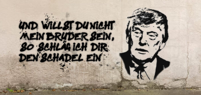 Donald Trump: «so schlag’ ich dir den Schädel ein»|Si Von Bülow amenazaba con cañones, Trump lo hace con aranceles y rupturas de tratados, pero el espíritu es el mismo: o te unes a mi visión o te aparto del camino. Y, por si hubiera lugar a dudas, exhibe su poderío militar